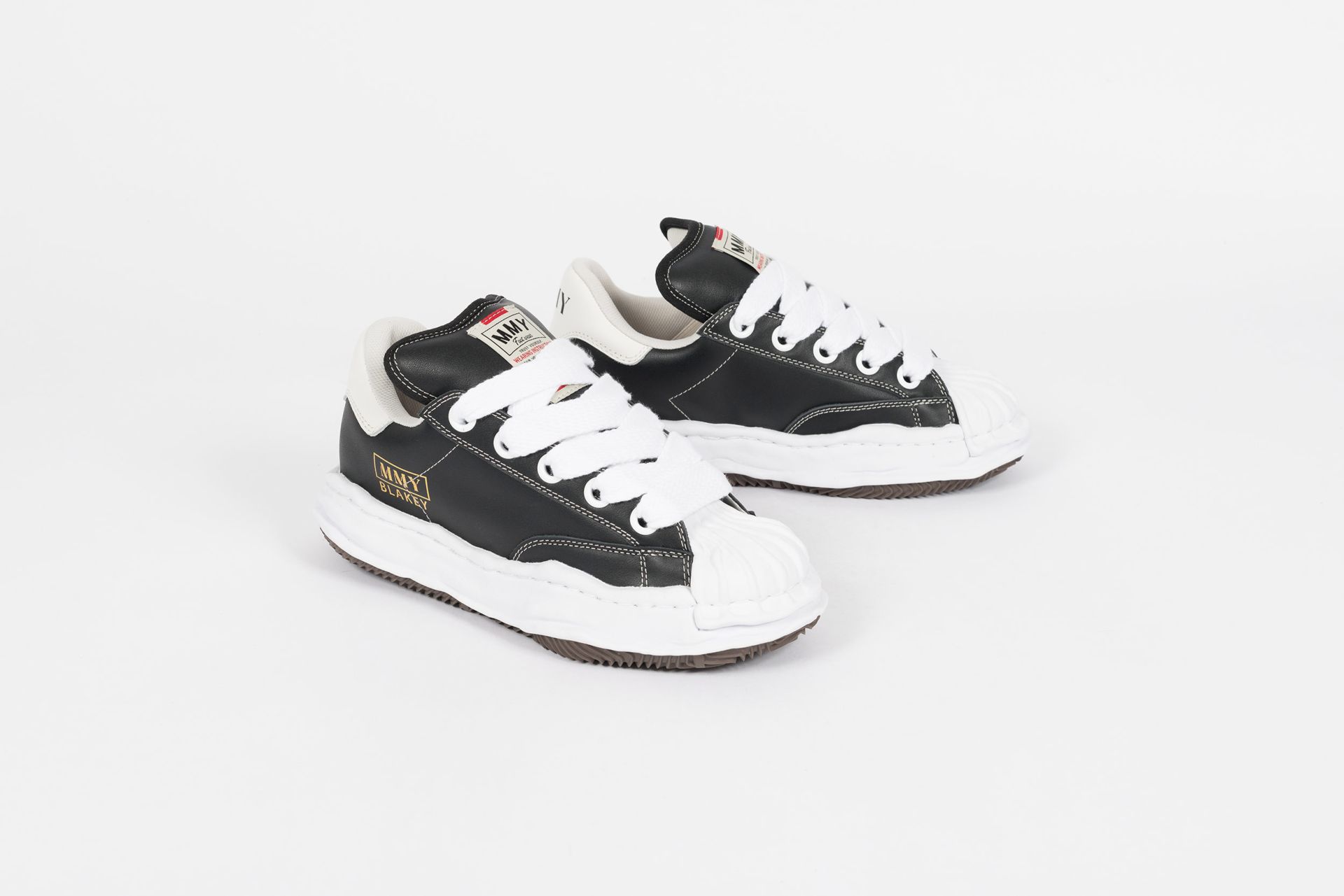 Maison Mihara Yasuhiro Blakey OG Sole Leather Puffer Low Top